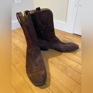 Men’s Lucchese Suede Cowboy Boots